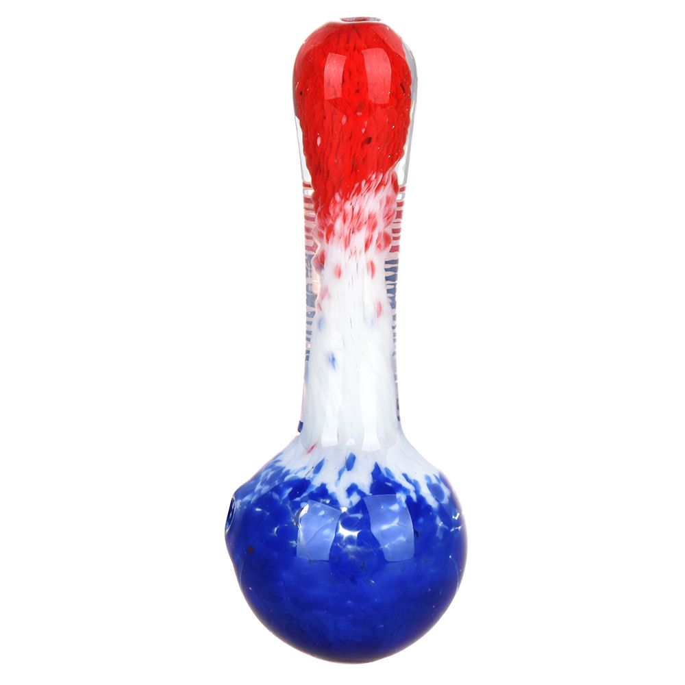 Grateful Dead x Pulsar Grateful Frit Glass Spoon Pipe - 4.5" - Discreet Smoker