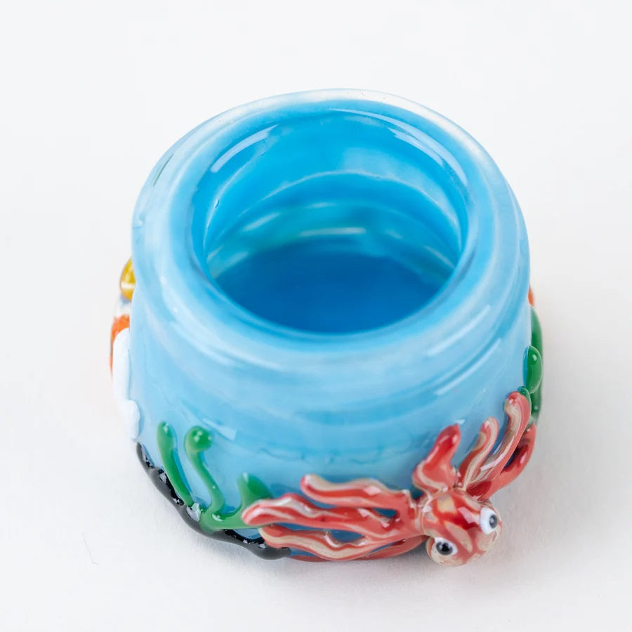 US-Made Empire Glassworks Under-the-Sea Terp Jar – 1.5" Diameter - Discreet Smoker