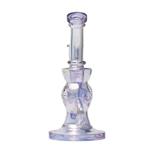 Human Grade 8.5" Swiss Incycler Glass Rig Recycler Water Pipe - Discreet Smoker