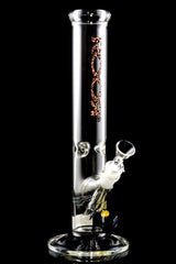 ROOR 14″ 50 mm Straight Tube Bong – Ice Pinch – 5 mm Thick - Discreet Smoker