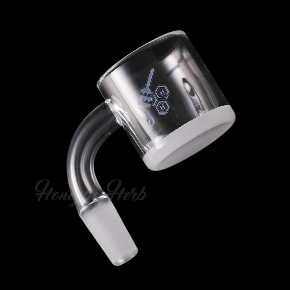 HONEY & MILK XL BEVEL QUARTZ BANGER - 90° DEGREE | YL - Discreet Smoker