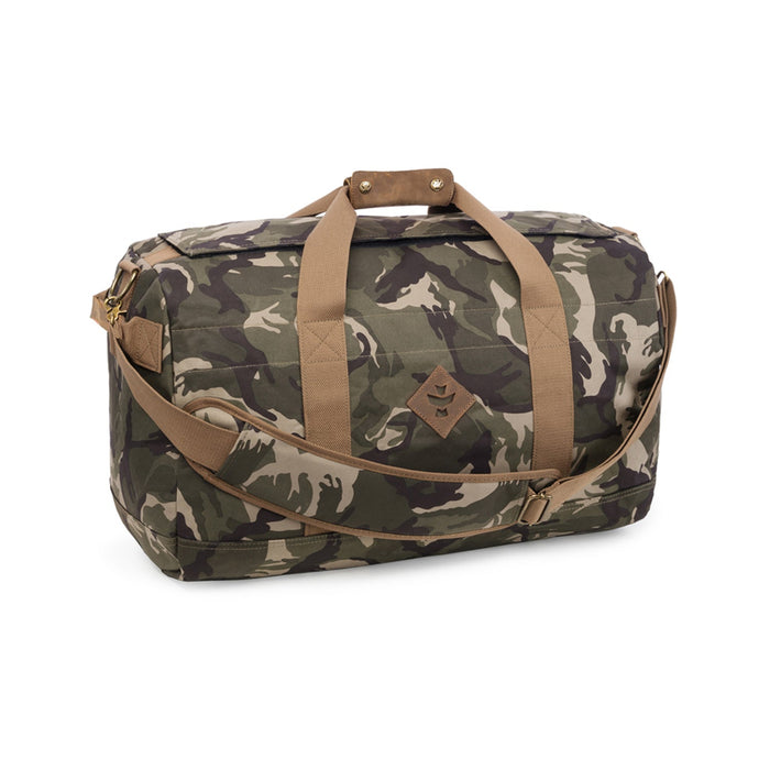 Revelry Around-Towner - Smell Proof Medium Duffle, Camo Brown
