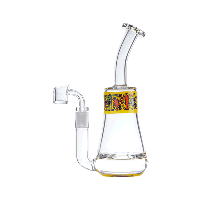 K. Haring Glass Dab Rig - Discreet Smoker