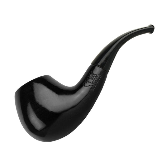 Pulsar Shire Pipes Bent Ebony Cherry Wood Tobacco Pipe - Discreet Smoker