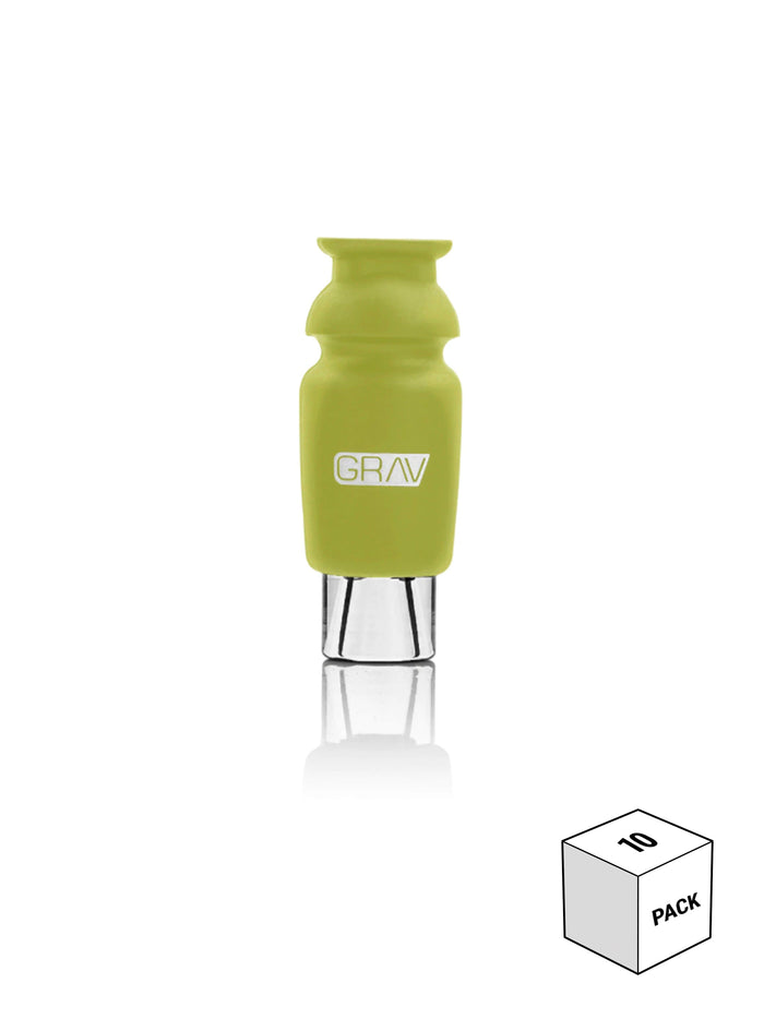 GRAV® Silicone-Capped Glass Crutch 10packs, Avocado Green