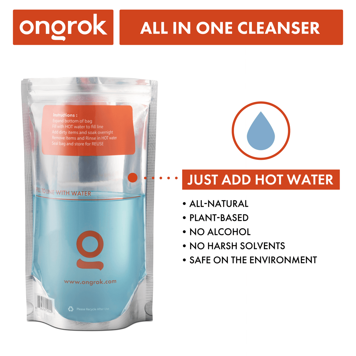 Ongrok All-in-One Cleaner - Discreet Smoker