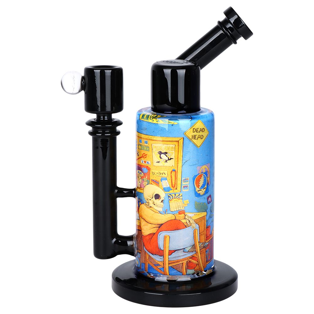 Grateful Dead x Pulsar Inside Print Water Pipe - 8.5" / 14mm F / Deadhead Dorm - Discreet Smoker