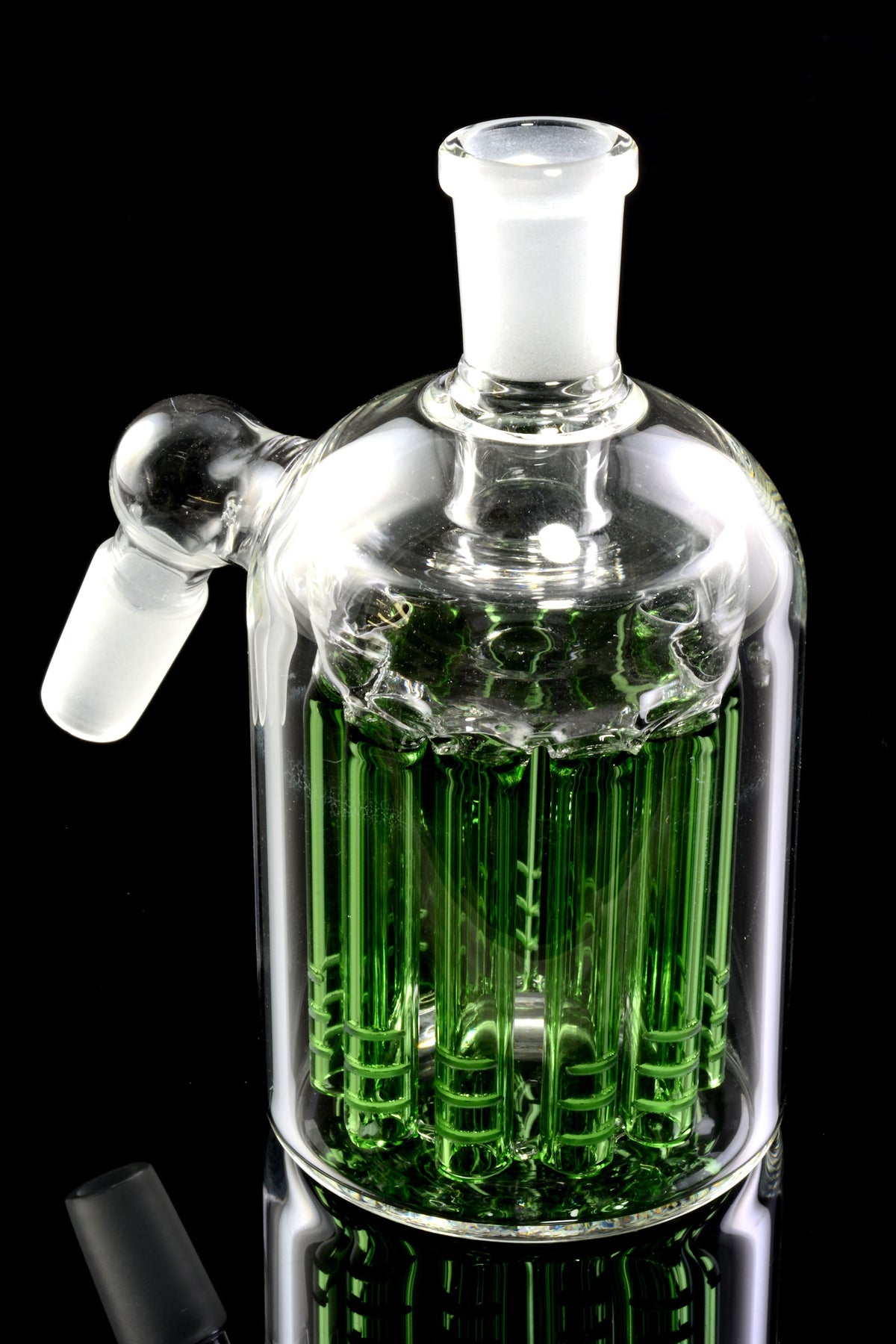 Glass 11-Arm Tree Perc Ash Catcher – 14.5 mm Male-to-Female 45° - Discreet Smoker