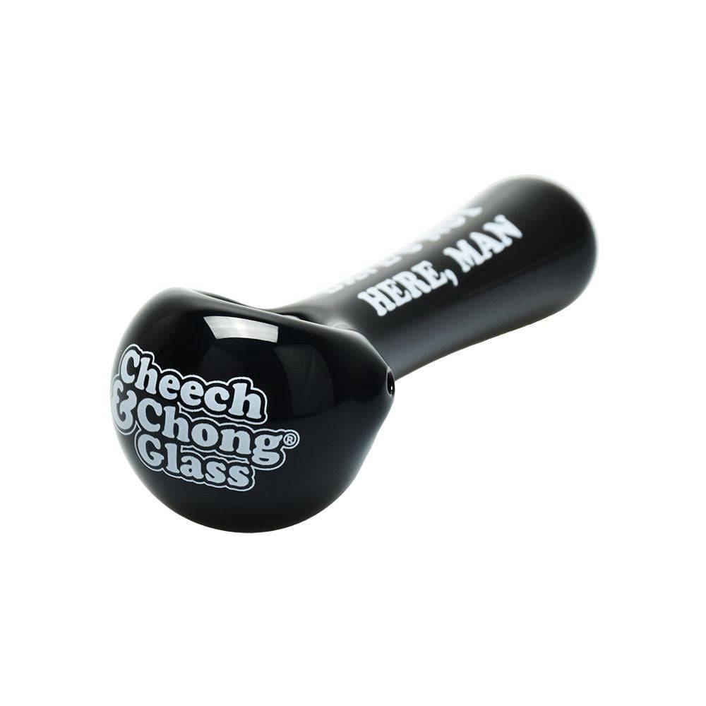 Cheech & Chong Dave's Not Here, Man Glass Spoon Pipe - 4.5" - Discreet Smoker