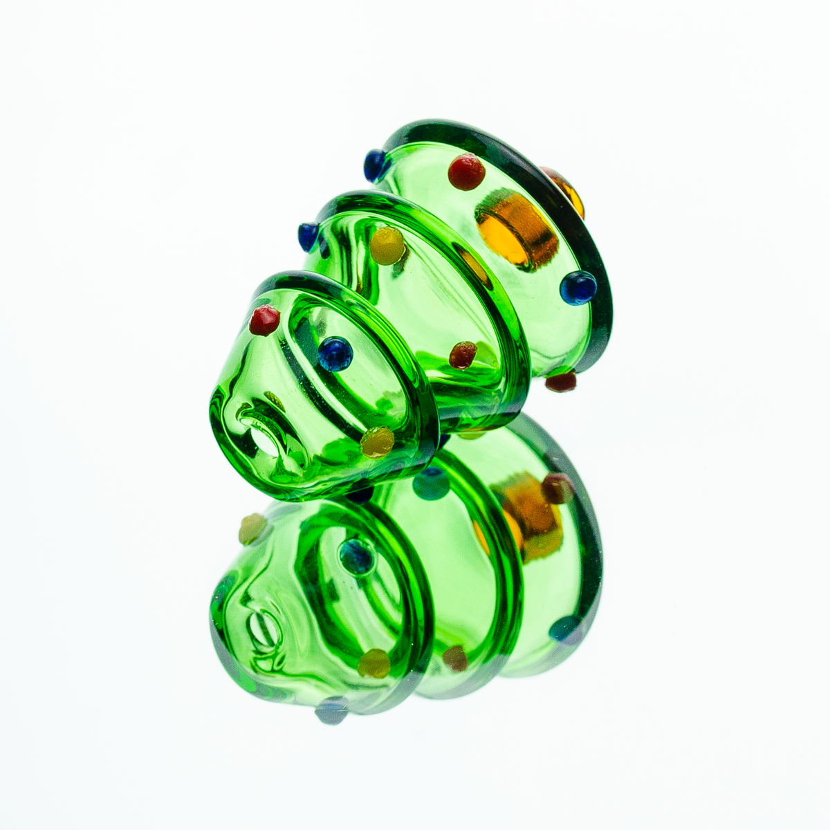 Christmas Tree Glass Carb Cap - Discreet Smoker
