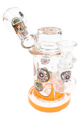 Glass Sidecar Bong “Eye Spy” – Showerhead Perc – 14.5 mm GoG – 5½″ - Discreet Smoker