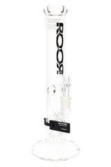 ROOR Tech 14″ Straight Tube Bong with Showerhead Perc – 5 mm Clear - Discreet Smoker