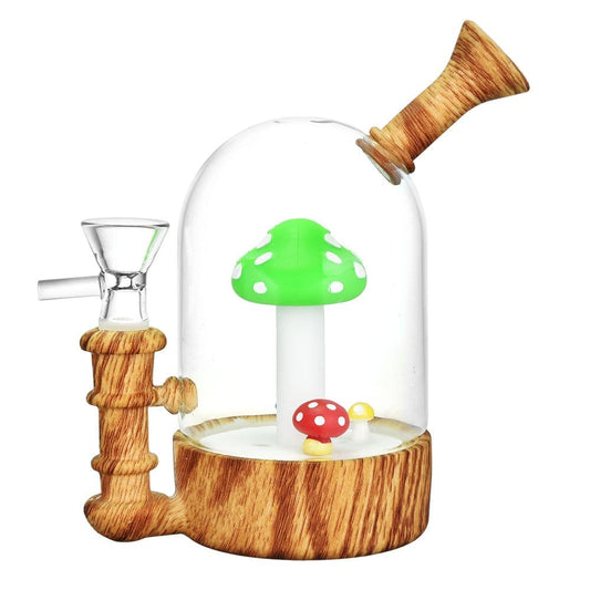 Shroom Family Bell Jar Water Pipe - 5.5" / 14mm F - Discreet Smoker