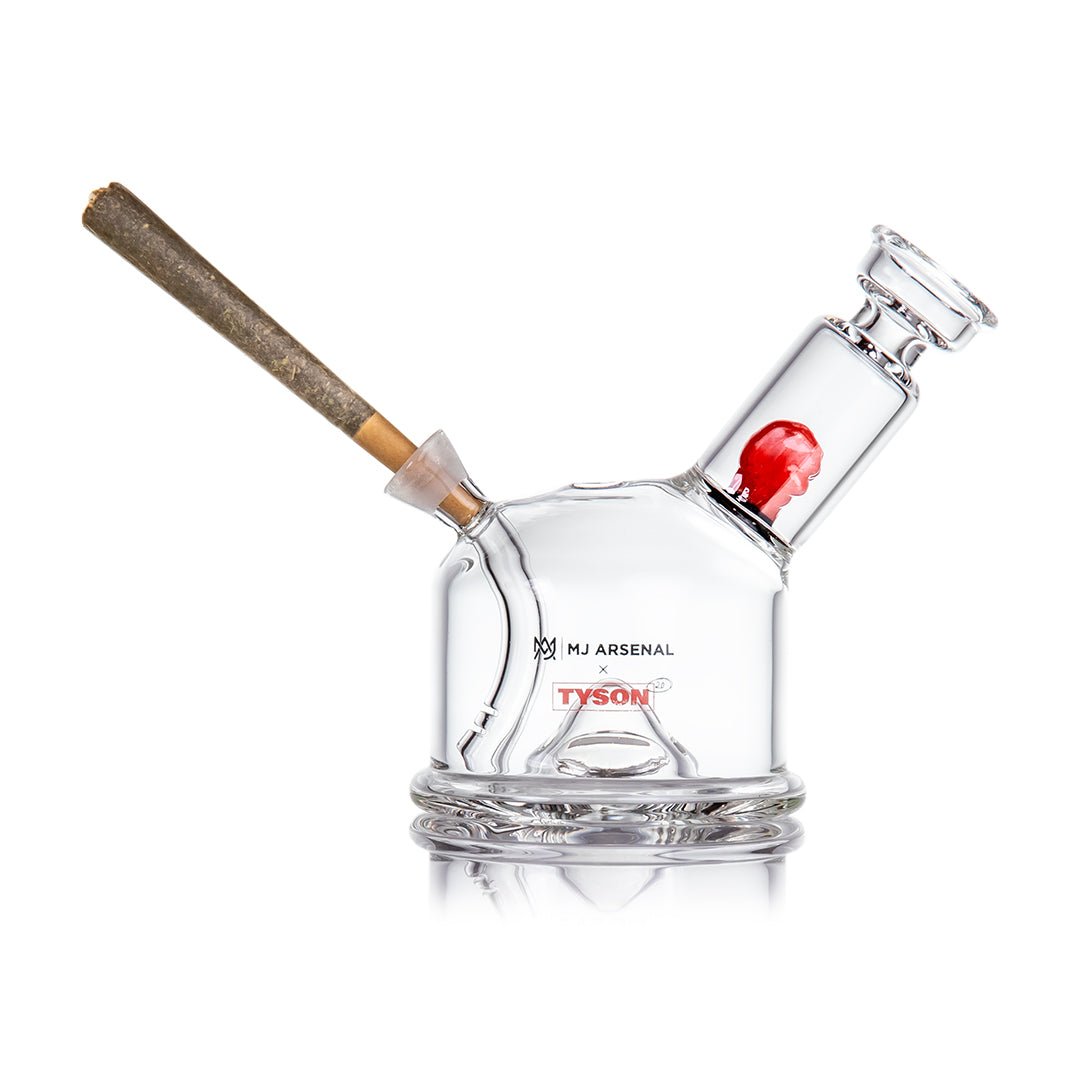 MJ Arsenal x Tyson 2.0 Punch-Out Bubbler - Discreet Smoker