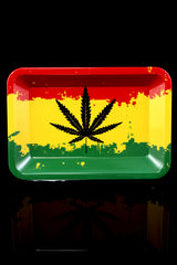 Small Art Metal Rolling Tray – 7″ × 5″ – Select Design