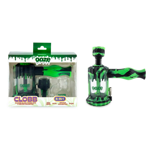 Ooze Clobb Silicone Water Pipe and Dab Straw - Discreet Smoker