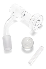 GRAV Quartz Slurper Bucket Set – Marble Cap & Pillar - Discreet Smoker
