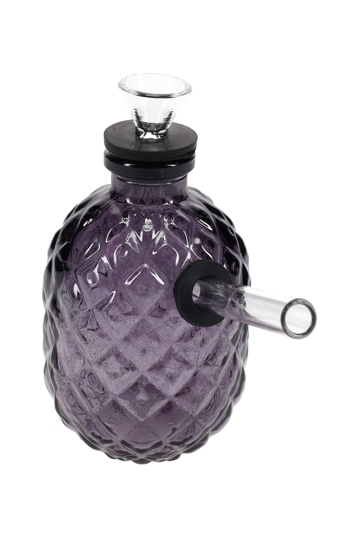 Glass Pineapple Mini Bong “Tropical Sipper” – 4″ - Discreet Smoker