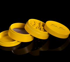 Bluebus Z1 2.5" Ceramic Grinder Yellow - Discreet Smoker