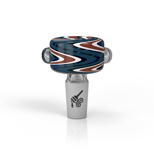 BASIN ZIG ZAG STIPPED FLOWER BOWL - Discreet Smoker