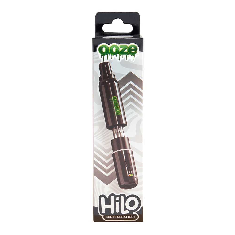 Ooze Hilo 510 Variable Voltage Conceal Battery - 400mAh / Black - Discreet Smoker