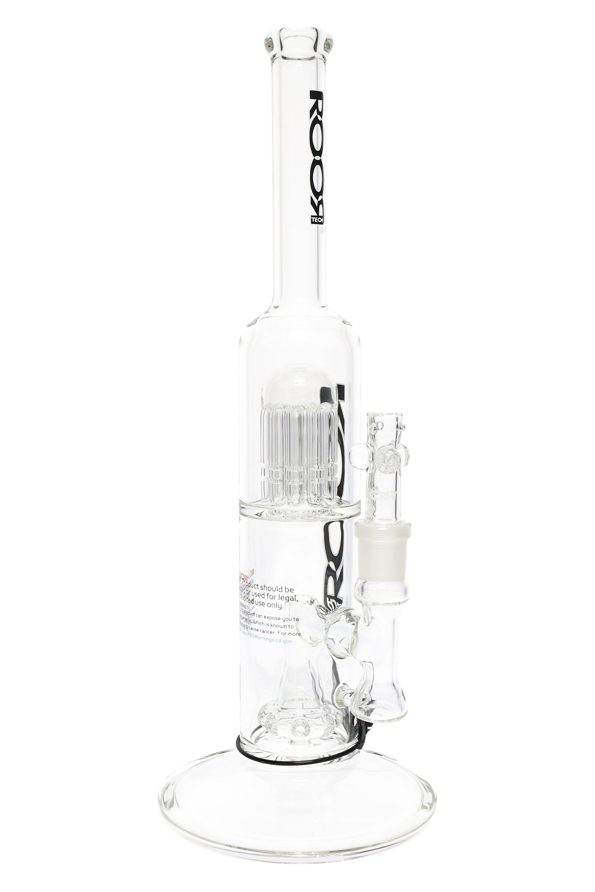 ROOR Tech 14″ Straight Shooter Bong – Tree-to-Showerhead Perc (Glass-on-Glass) - Discreet Smoker