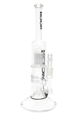ROOR Tech 14″ Straight Shooter Bong – Tree-to-Showerhead Perc (Glass-on-Glass) - Discreet Smoker