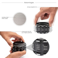 GA Aluminum Grinder - Discreet Smoker