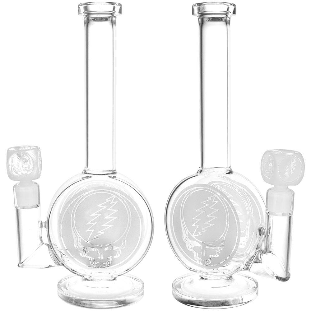 Grateful Dead x Pulsar Round Steal Your Face Water Pipe - 14.5" / 19mm F - Discreet Smoker