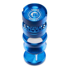 Green Monkey Grinder - Chacma 4pc with Ashtray - 63mm - Discreet Smoker