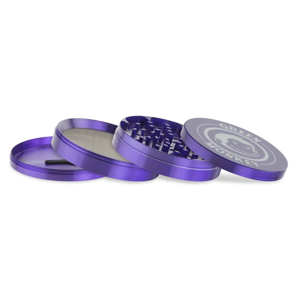 Green Monkey Grinder - Capuchin 4pc - 100mm - Discreet Smoker