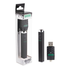 Ooze Quad 510 Thread 500 mAh Square Vape Pen Battery - Discreet Smoker