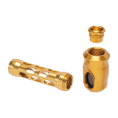 ALUMINUM GLASS PERFORATED HAND PIPE - Discreet Smoker