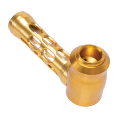 ALUMINUM GLASS PERFORATED HAND PIPE - Discreet Smoker