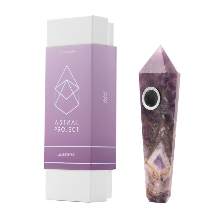 Gemstone Pipe, Amethyst