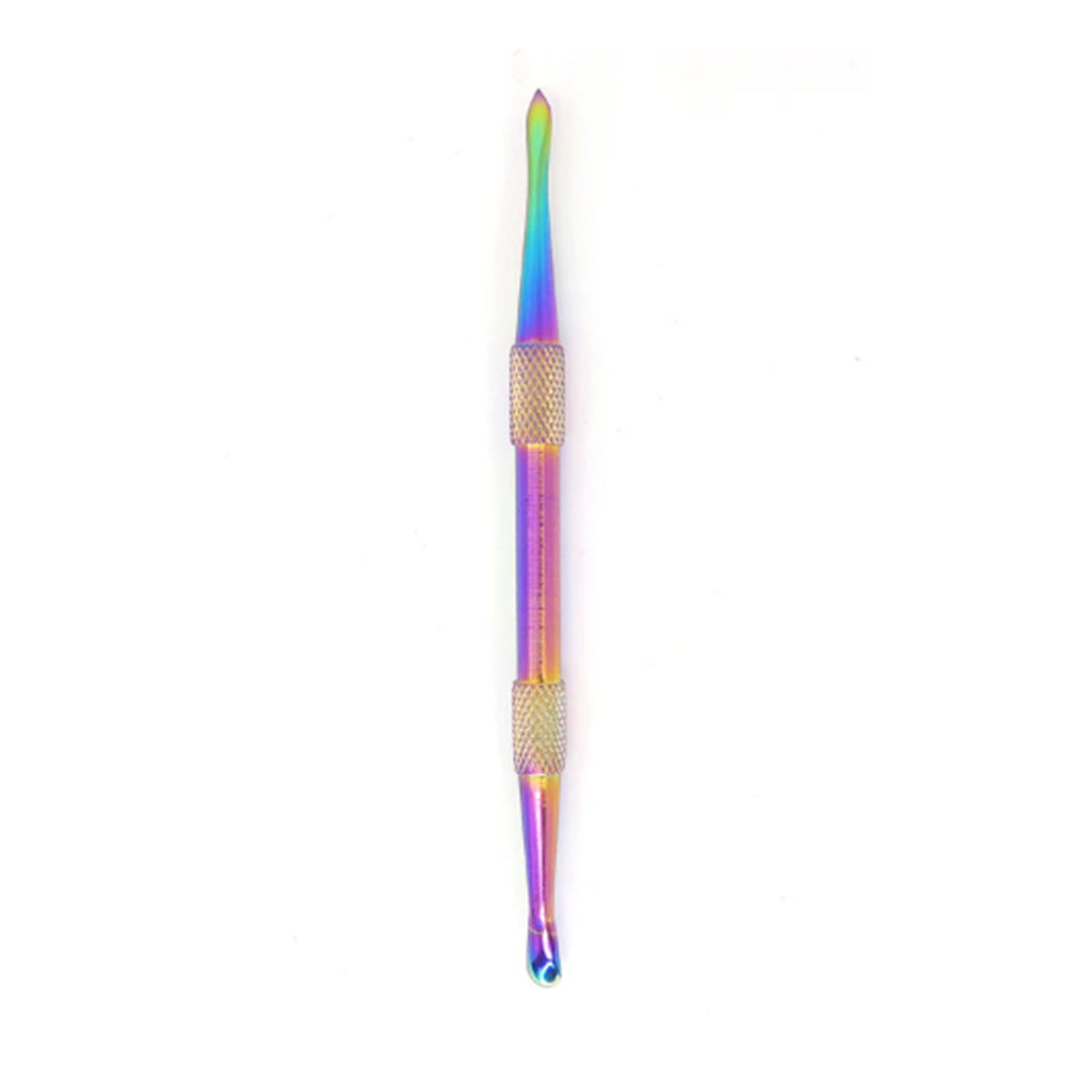 Honeybee Herb Anodized Dab Tool Set with Silicone Container & Tin – Rainbow