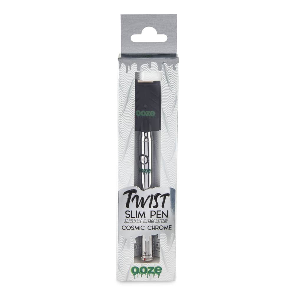 Ooze Slim Twist 510 Thread 320 mAh CBD Vape Pen Battery + USB Charger - Discreet Smoker