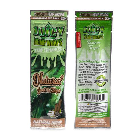 Juicy Jays Terp Enhanced Hemp Wraps 2pk Pouch 25ct POP Display - Discreet Smoker