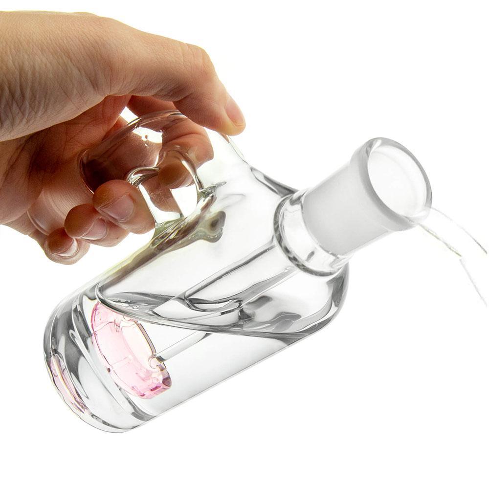 18mm 90 degree Ash Catcher Pink - Discreet Smoker