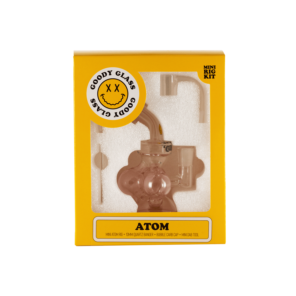 Goody Glass - Atom Mini Dab Rig 4-Piece Kit - Discreet Smoker