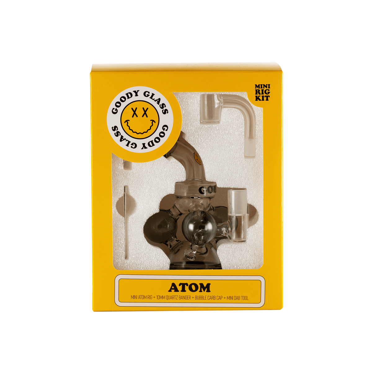 Goody Glass - Atom Mini Dab Rig 4-Piece Kit - Discreet Smoker