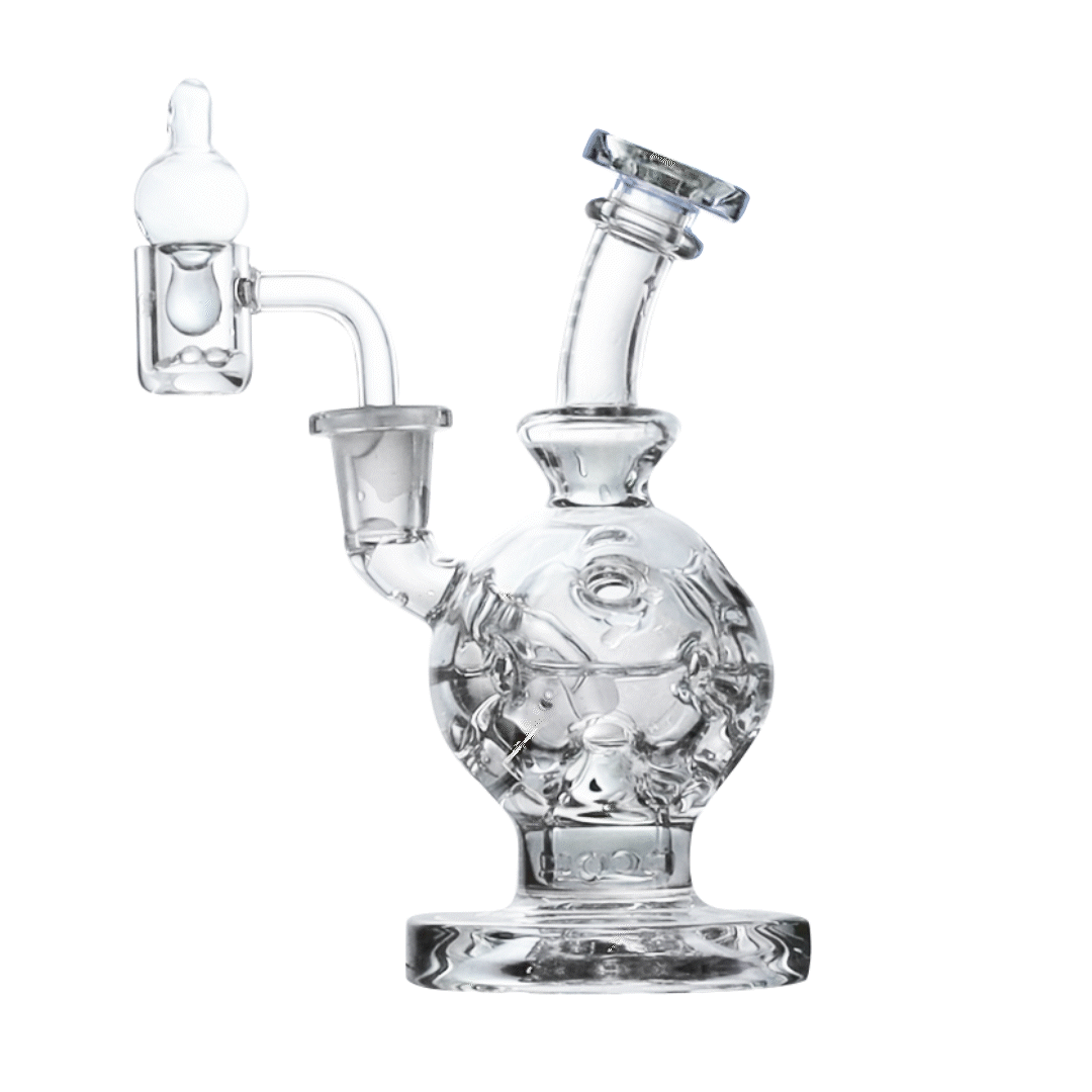 Wulf Mods Atom 14mm Dab Rig with Quartz Banger - Discreet Smoker