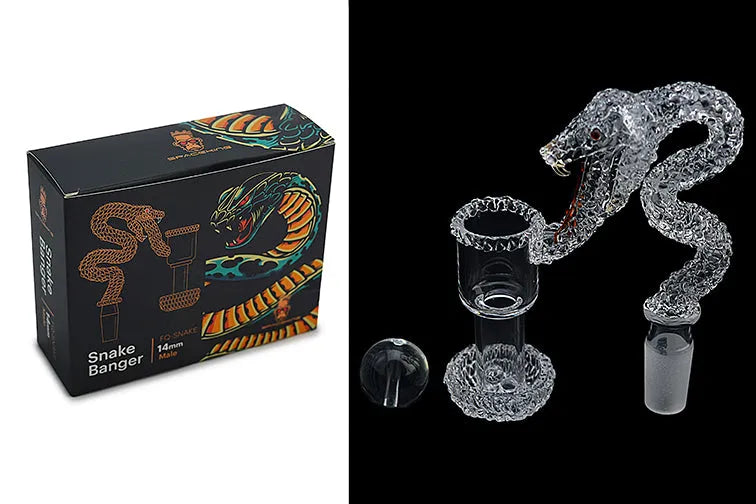 Space King Snake Banger - Handmade - Discreet Smoker