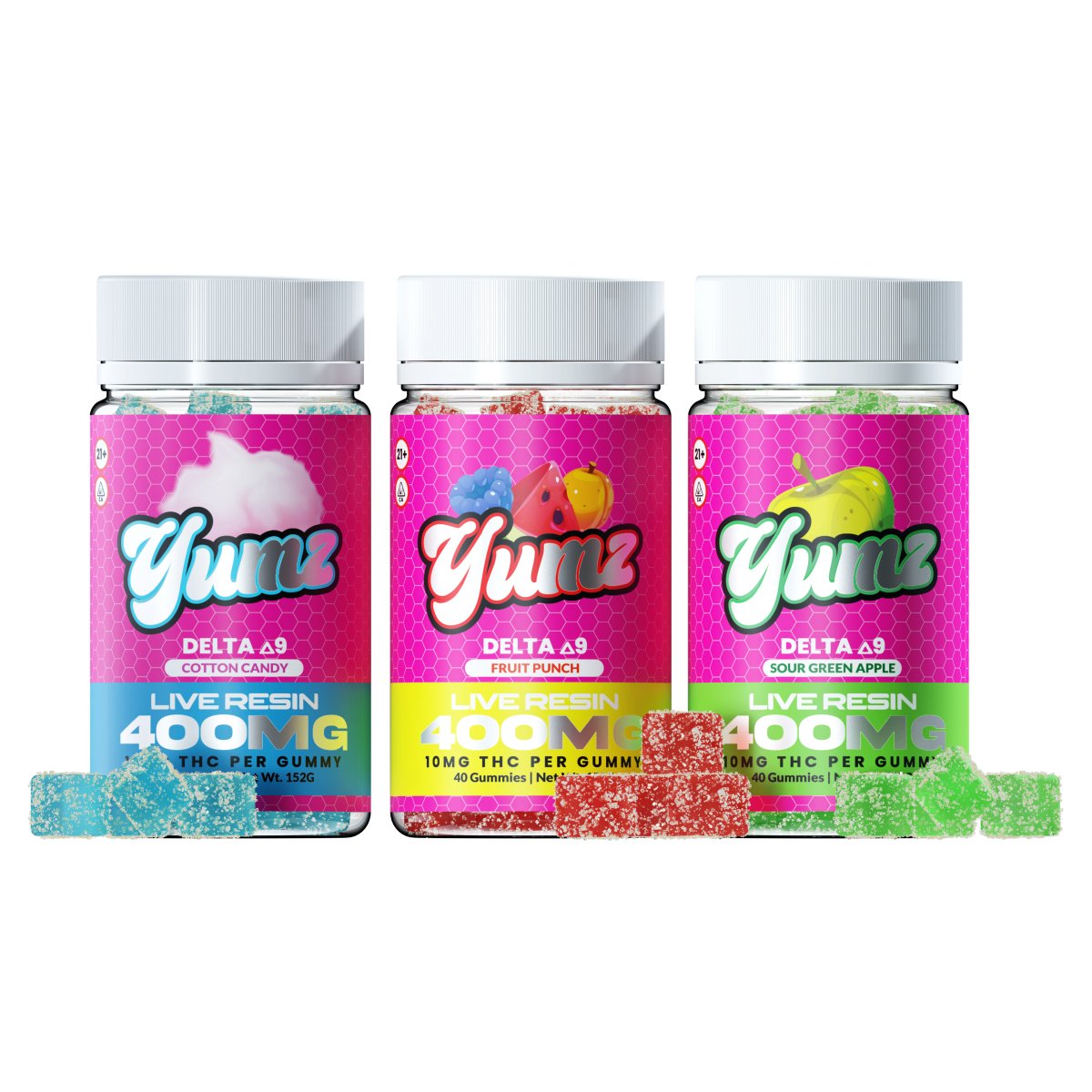 YUMZ ( DELTA 9 THC GUMMIES ) ( BUNDLE ) - Discreet Smoker