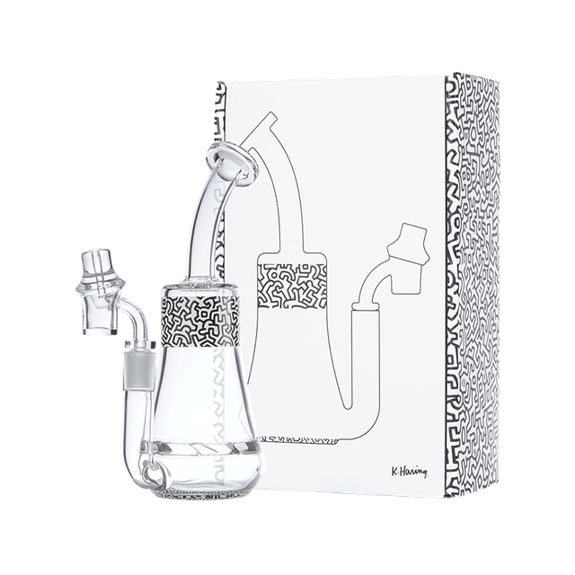 K. Haring Glass Dab Rig - Discreet Smoker