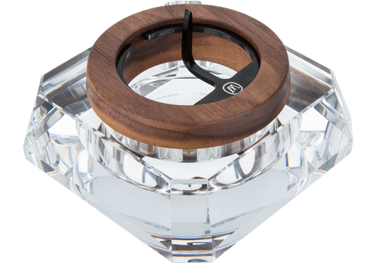 Marley Natural Black Walnut Crystal Ashtray - Discreet Smoker