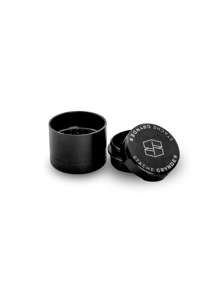 Stache Tiny 4 Piece Grynder, Black