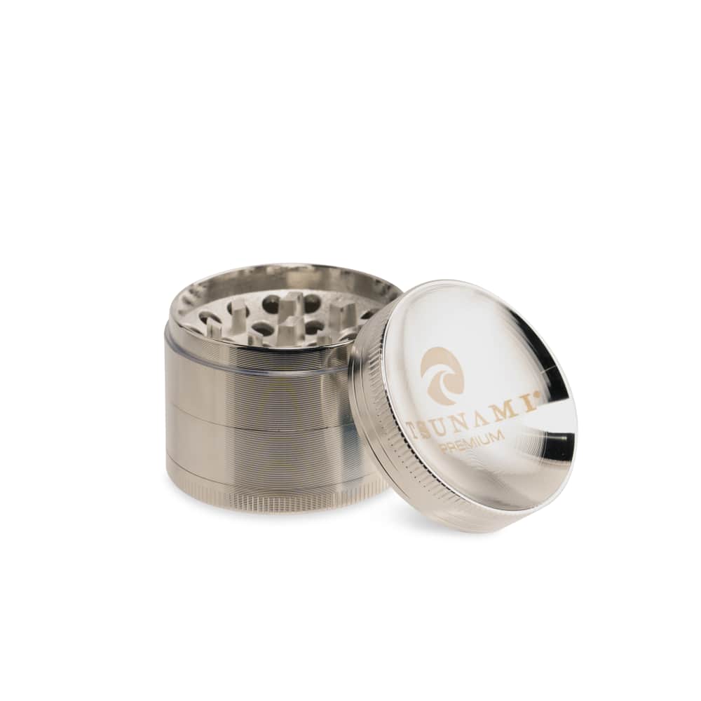 Tsunami Sunken Top 50mm 4-Piece Grinder - Discreet Smoker
