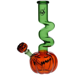 Pulsar Twisty And Wicked Jack-O-Lantern Glass Water Pipe - 11" / 14mm F - Discreet Smoker