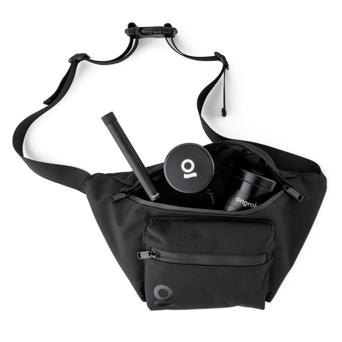 Ongrok Carbon-lined Smell Proof Fanny Pack / Travel Pouch - Discreet Smoker